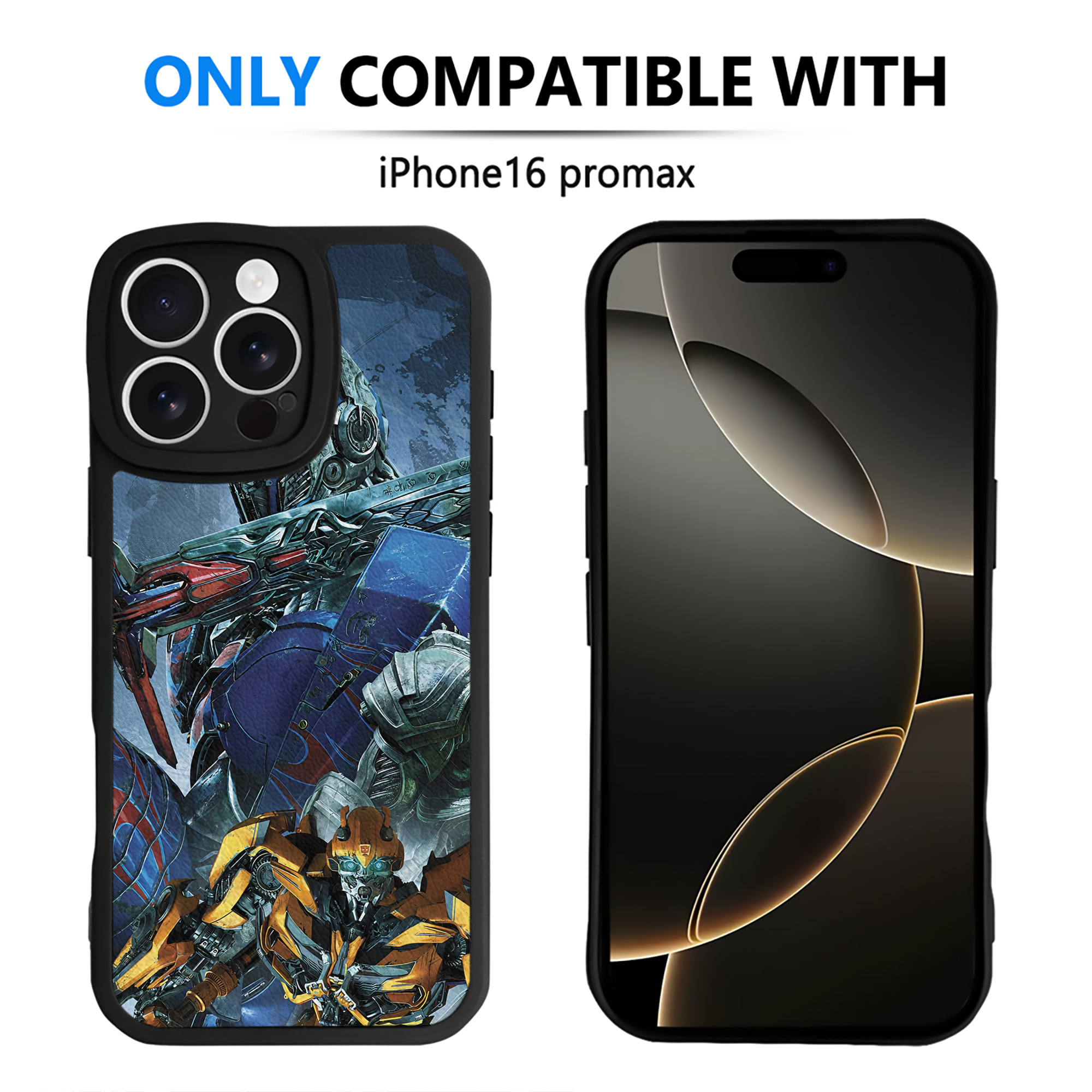 （画像用） Transformers トランスフォーマー 【iPhone 16シリーズ対応】シリコンスマホケース（レザー調） 材質：シリコン